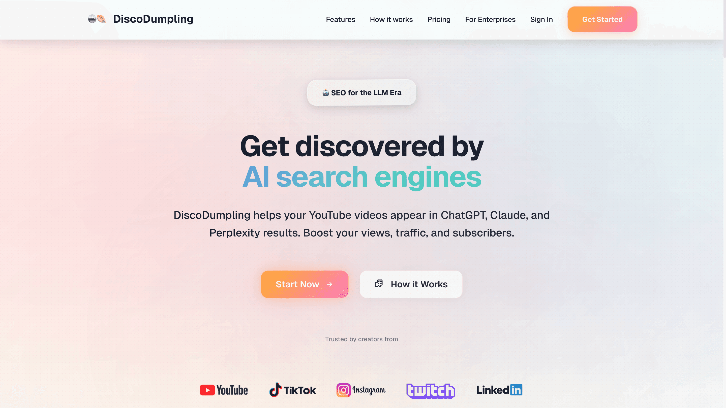 DiscoDumpling - Enterprise AI SEO Platform